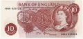 Bank Of England 10 Shilling Notes Portrait 10 Shillings, from 1967